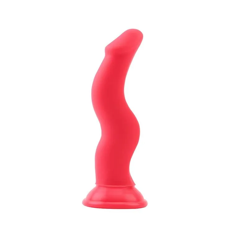 Dildo Shane G. Vermelho Silicone Líquido 20,5 cm