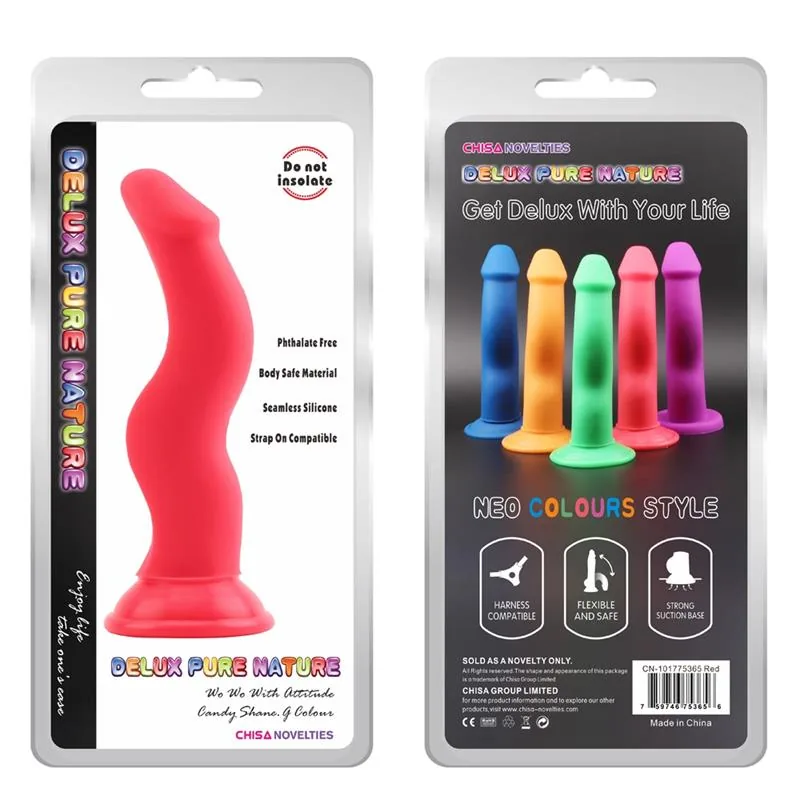 Dildo Shane G. Vermelho Silicone Líquido 20,5 cm — vista 2 de 2