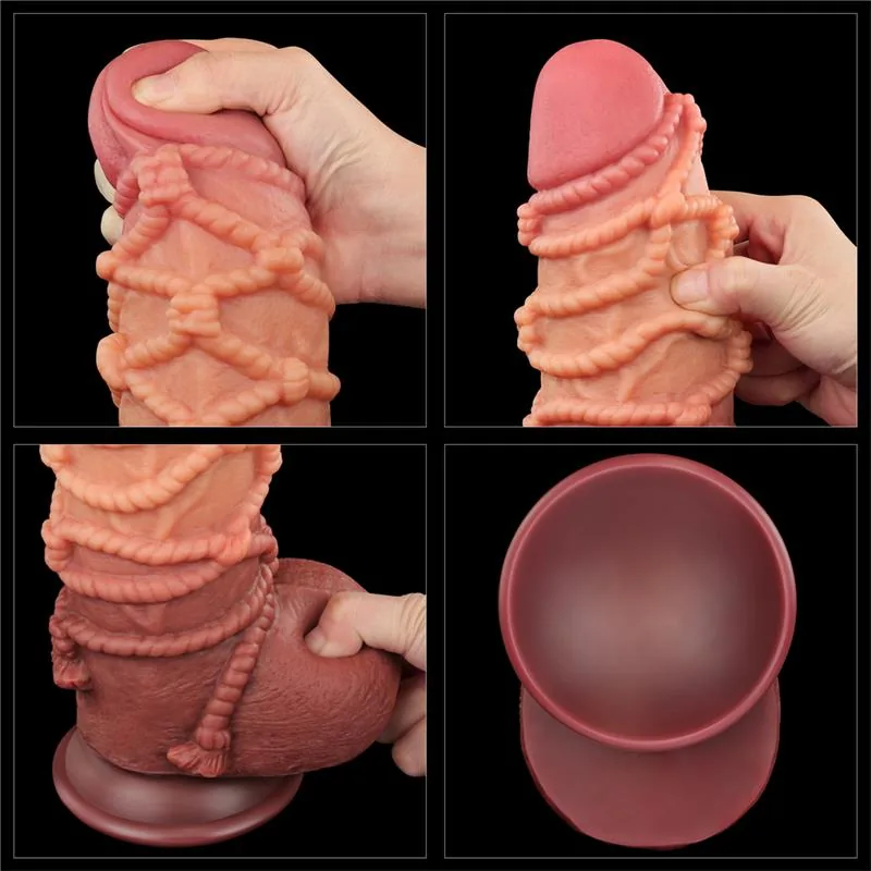 Dildo Silicone Dupla Camada Tamanho King 24,5 cm Lovetoy — vista 10 de 12