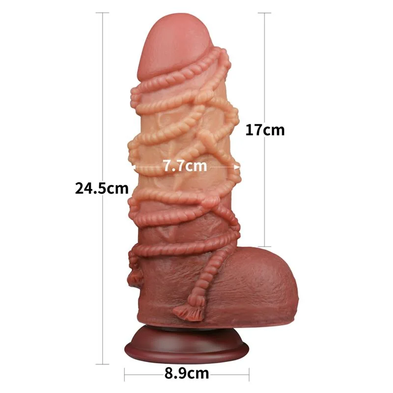 Dildo Silicone Dupla Camada Tamanho King 24,5 cm Lovetoy — vista 11 de 12