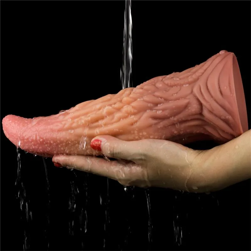 Dildo Silicone Língua Dupla Densidade 25 cm Lovetoy — vista 11 de 14