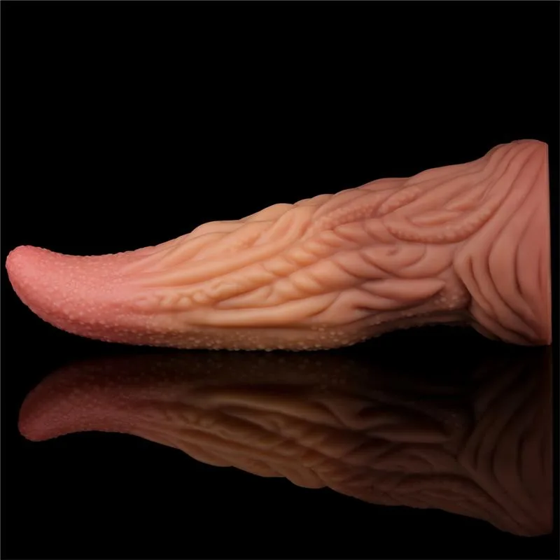 Dildo Silicone Língua Dupla Densidade 25 cm Lovetoy — vista 6 de 14