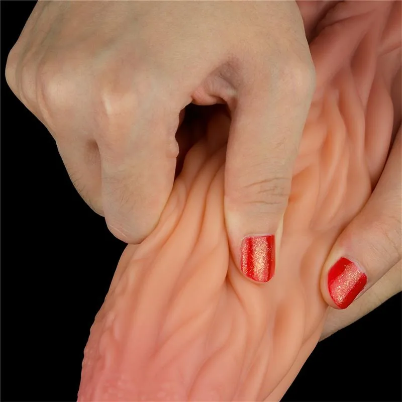 Dildo Silicone Língua Dupla Densidade 25 cm Lovetoy — vista 9 de 14