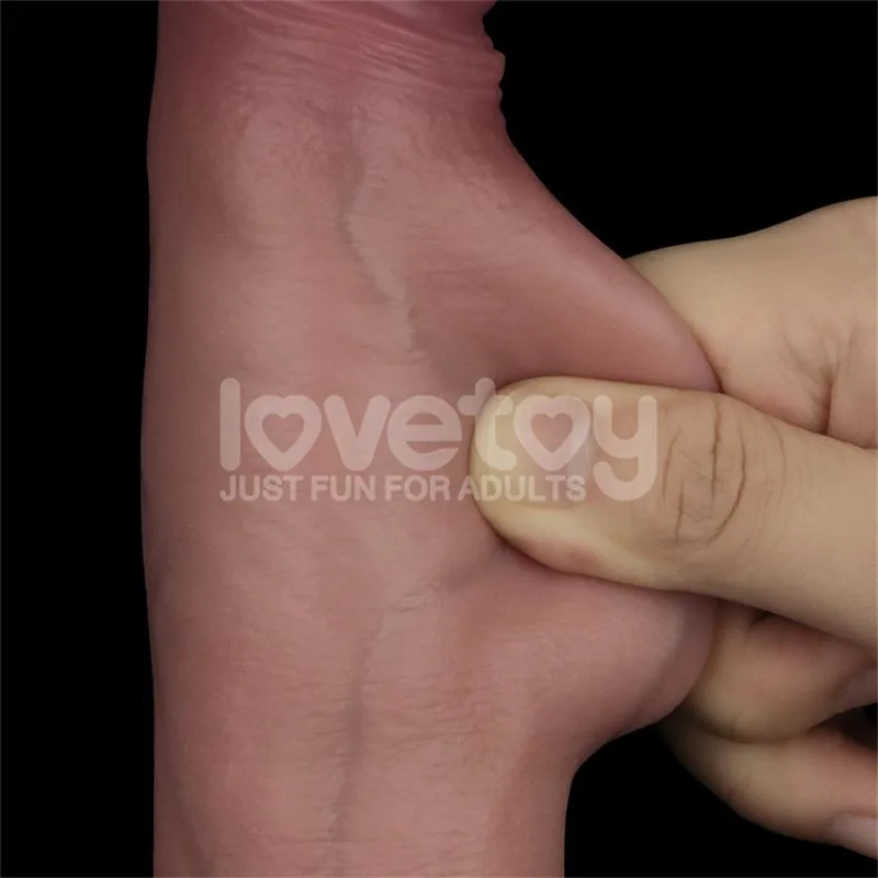 Dildo Sliding Pro II Pele Deslizante Dupla Densidade LoveToy — vista 10 de 15