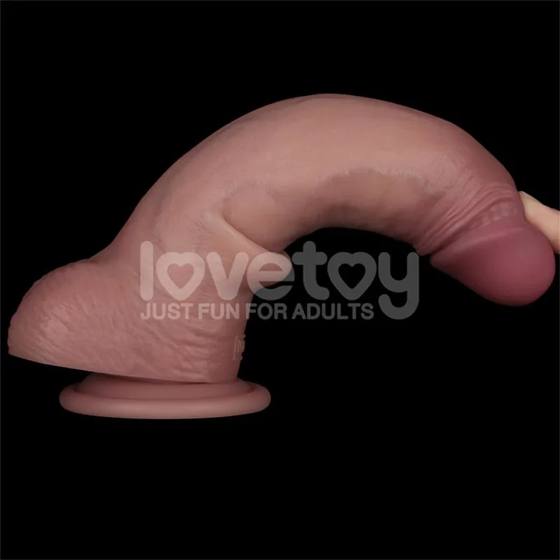 Dildo Sliding Pro II Pele Deslizante Dupla Densidade LoveToy — vista 11 de 15