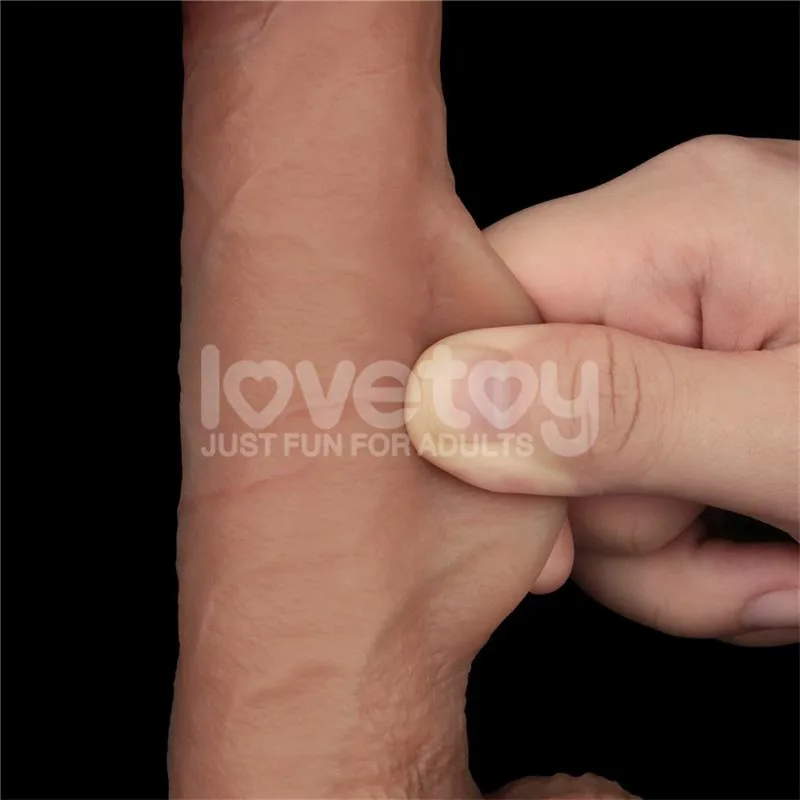 Dildo Sliding Pro Pele Deslizante Dupla Densidade LoveToy — vista 11 de 15