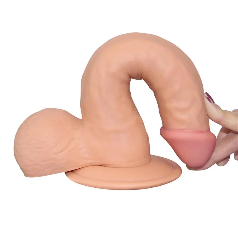 Dildo The Ultra Soft Dude TPE 20 cm — vista 4 de 6