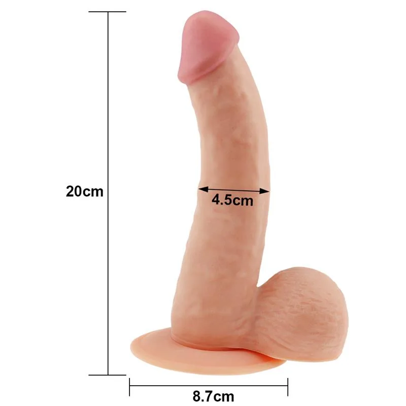 Dildo The Ultra Soft Dude TPE 20 cm — vista 5 de 6