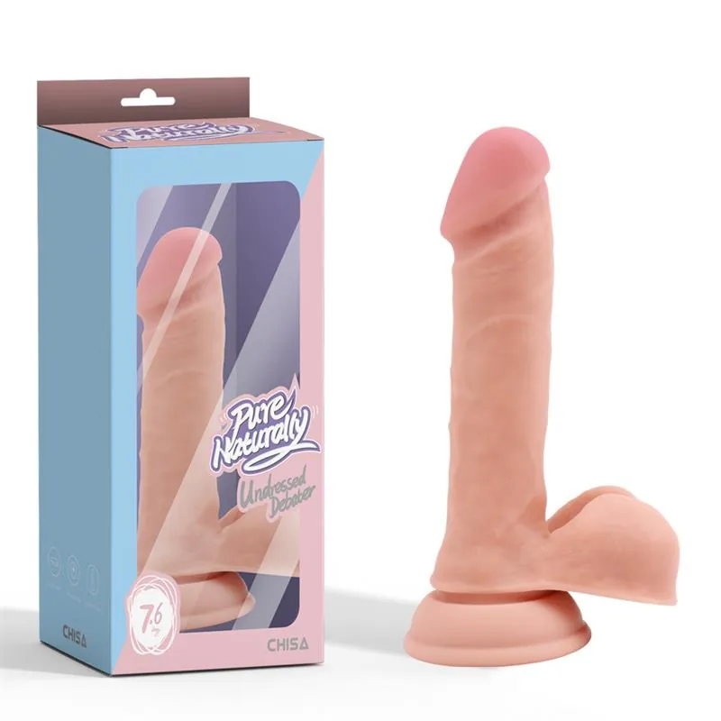 Dildo Undressed Debater Silicone Líquido 19,2 cm Natural
