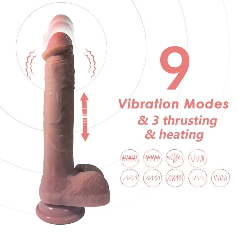 Dildo Urban Sky com Vibração, Vaivém e Calor 28 cm — vista 5 de 7