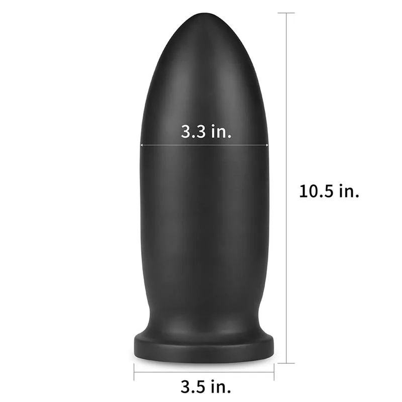 Dildo Anal Bomber 9 Preto Lovetoy — vista 4 de 5