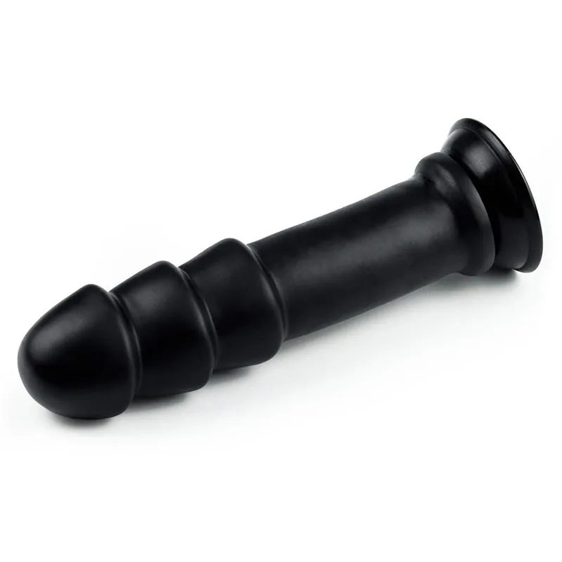 Dildo Anal com Relevos Ondulados Preto Lovetoy — vista 2 de 9