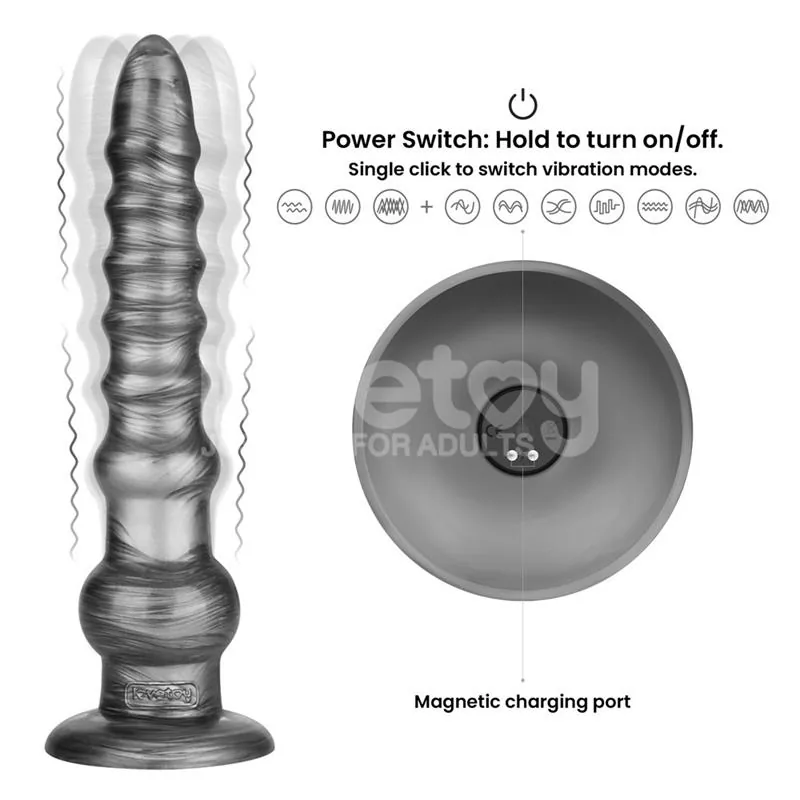 Dildo Anal com Vibração Vibrax 12,5 cm Lovetoy — vista 9 de 10