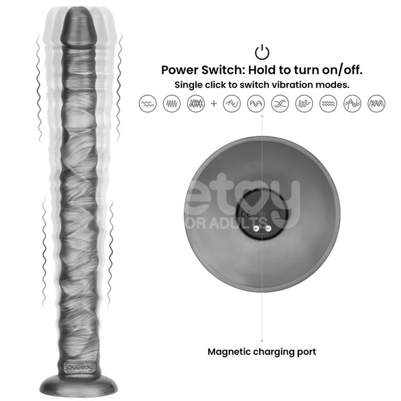 Dildo Anal com Vibração Vibrax 16 cm Lovetoy — vista 10 de 11