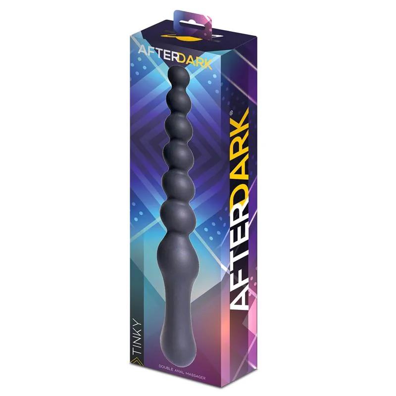 Dildo Anal Duplo Tinky em Silicone Afterdark — vista 5 de 5