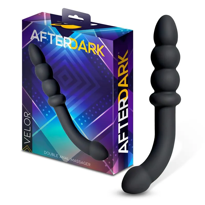 Dildo Anal Duplo Velor em Silicone Afterdark