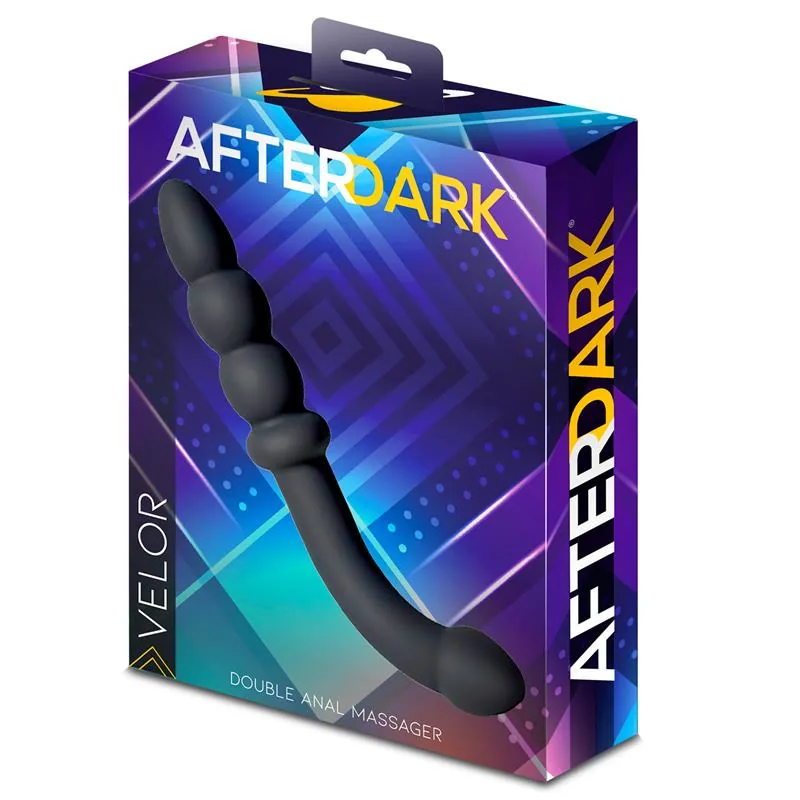 Dildo Anal Duplo Velor em Silicone Afterdark — vista 5 de 5