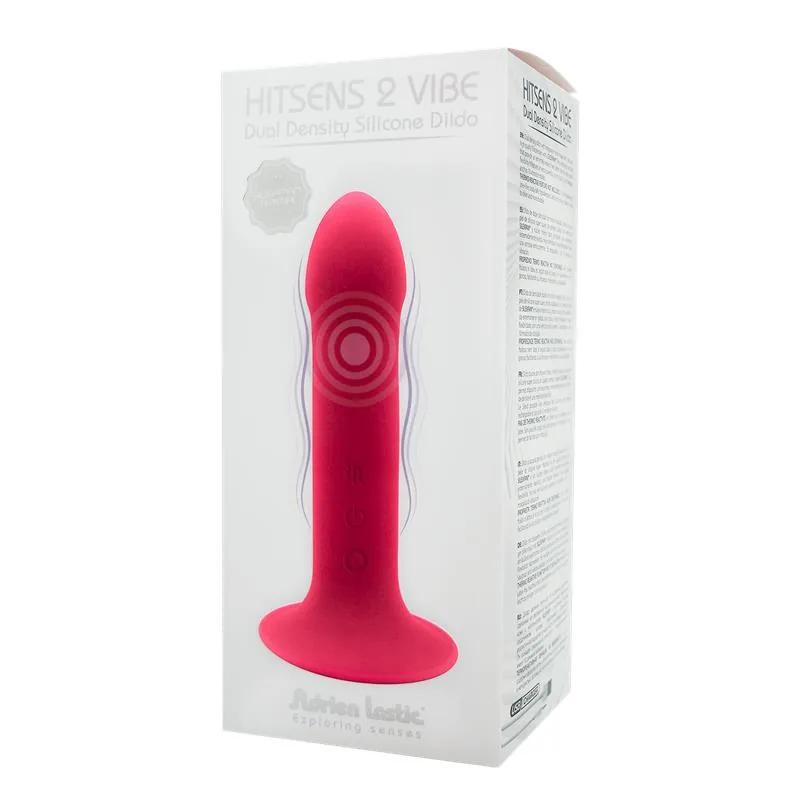 Dildo Anal Hitsens 2 M com Dupla Densidade e Vibração Adrien Lastic Rosa — vista 4 de 4