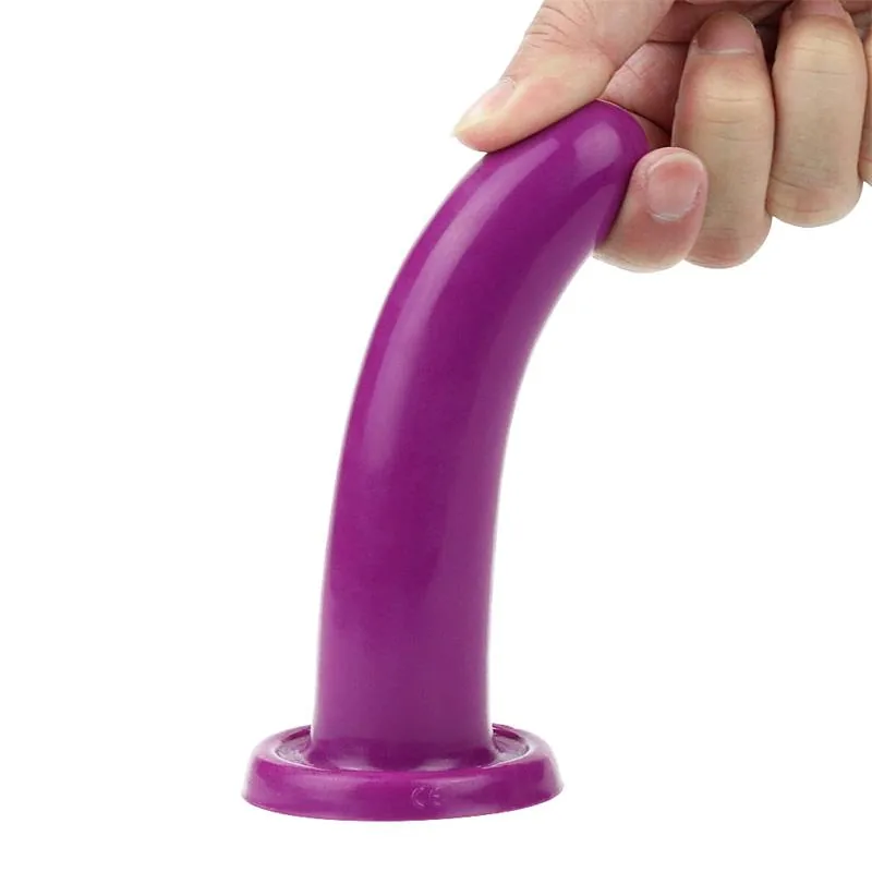 Dildo Anal Holy Dong 5.5 em Silicone Líquido Lovetoy Roxo — vista 5 de 8