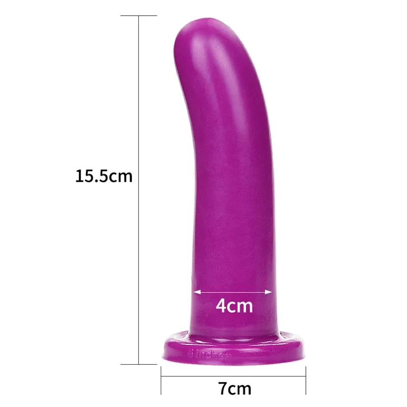 Dildo Anal Holy Dong 6 em Silicone Líquido Lovetoy Roxo — vista 7 de 8