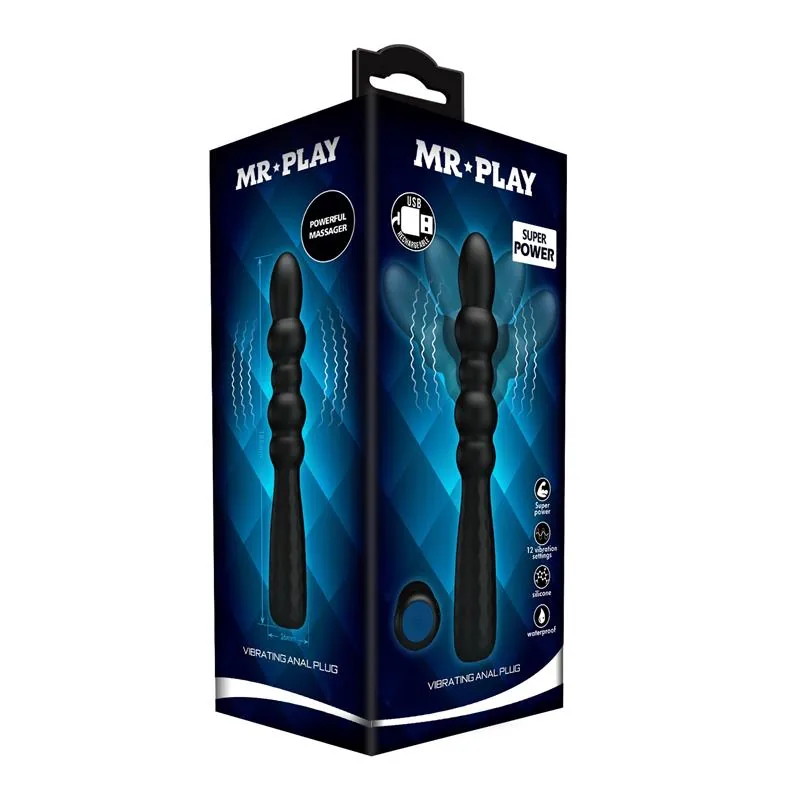 Vibrador Anal Flexível com 12 Funções Mr Play — vista 11 de 11