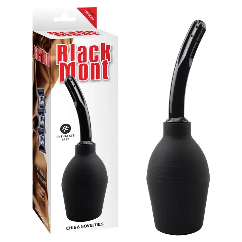 Duche Anal com Cânula de 25,5 cm Preto