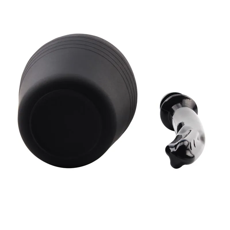 Duche Anal com Cânula de 25,5 cm Preto — vista 2 de 9
