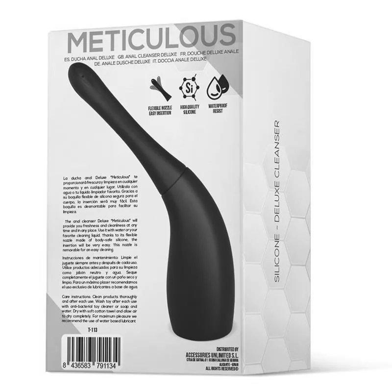Duche Anal Deluxe em Silicone Preto Tardenoche — vista 3 de 6