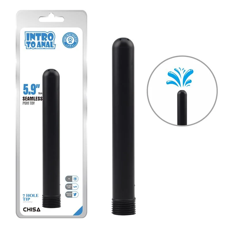 Duche Anal Tubo 15 cm Preto