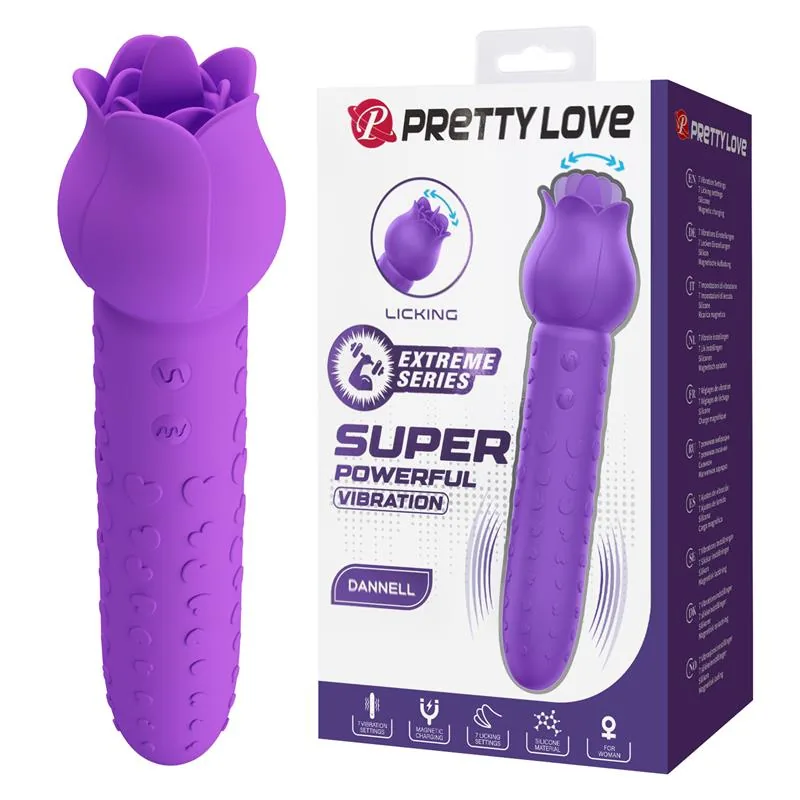 Estimulador de Clítoris Dannell com Língua PrettyLove