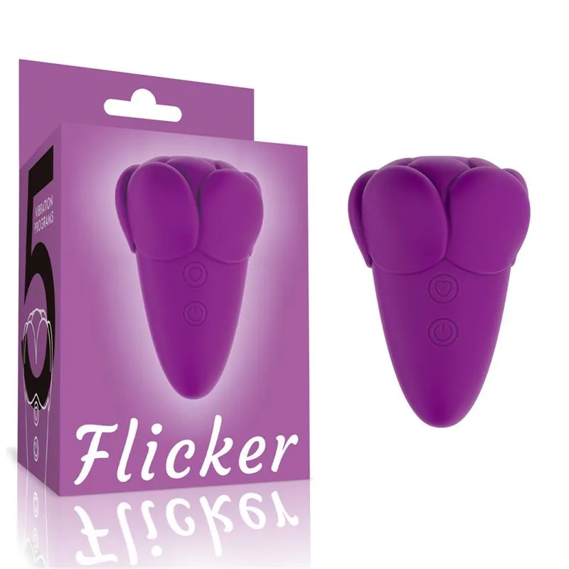 Estimulador de Clítoris Flicker com Flicking Lovetoy Roxo