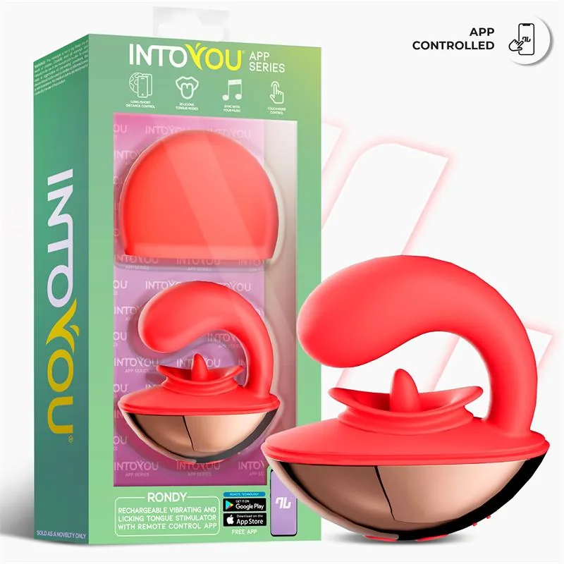 Estimulador de Clítoris Rondy com Língua e App Intoyou — vista 2 de 3