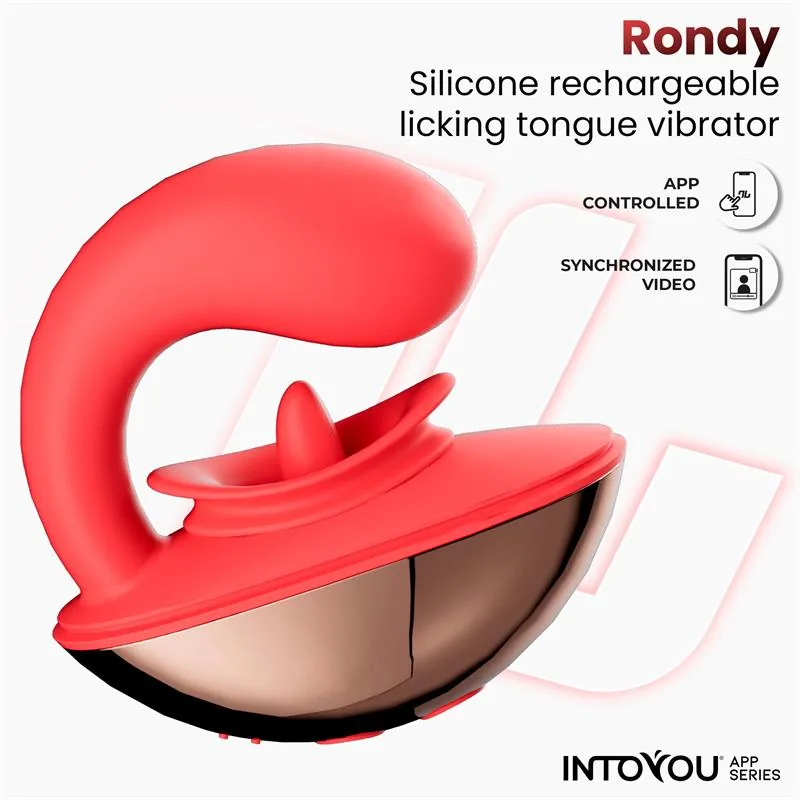 Estimulador de Clítoris Rondy com Língua e App Intoyou — vista 3 de 3