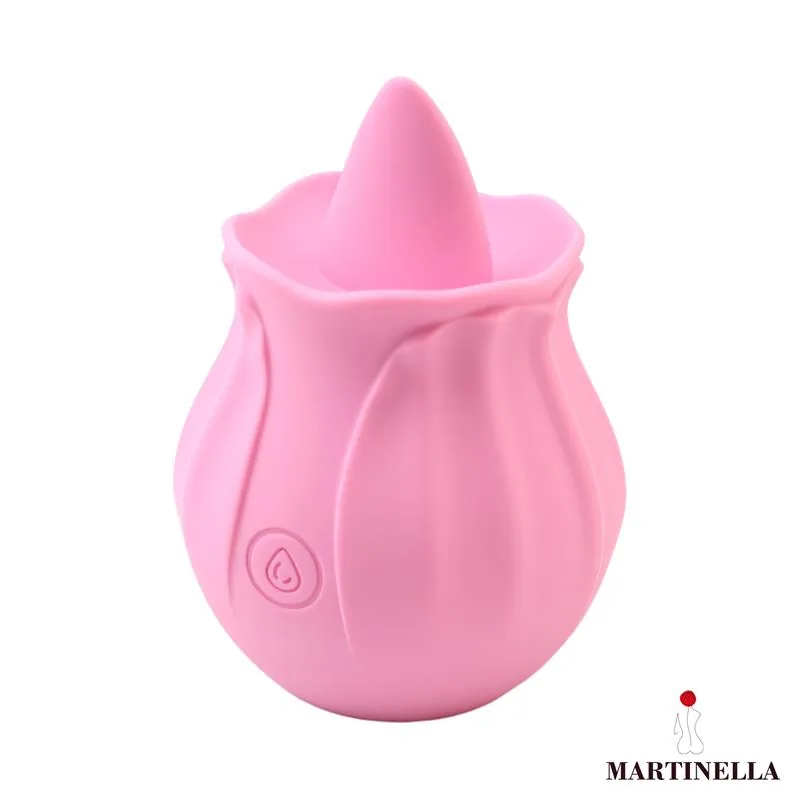 Estimulador de Clítoris Rosa com Língua Martinella — vista 3 de 3