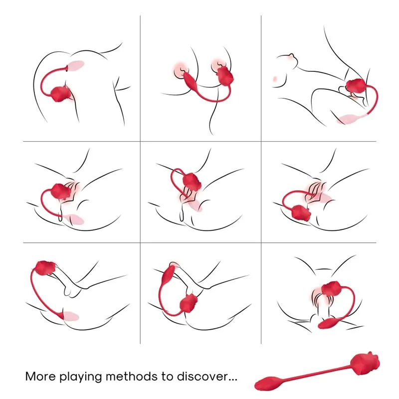 Estimulador de Clítoris Rosa e Ovo Vibratório com Língua Urban Sky — vista 3 de 3