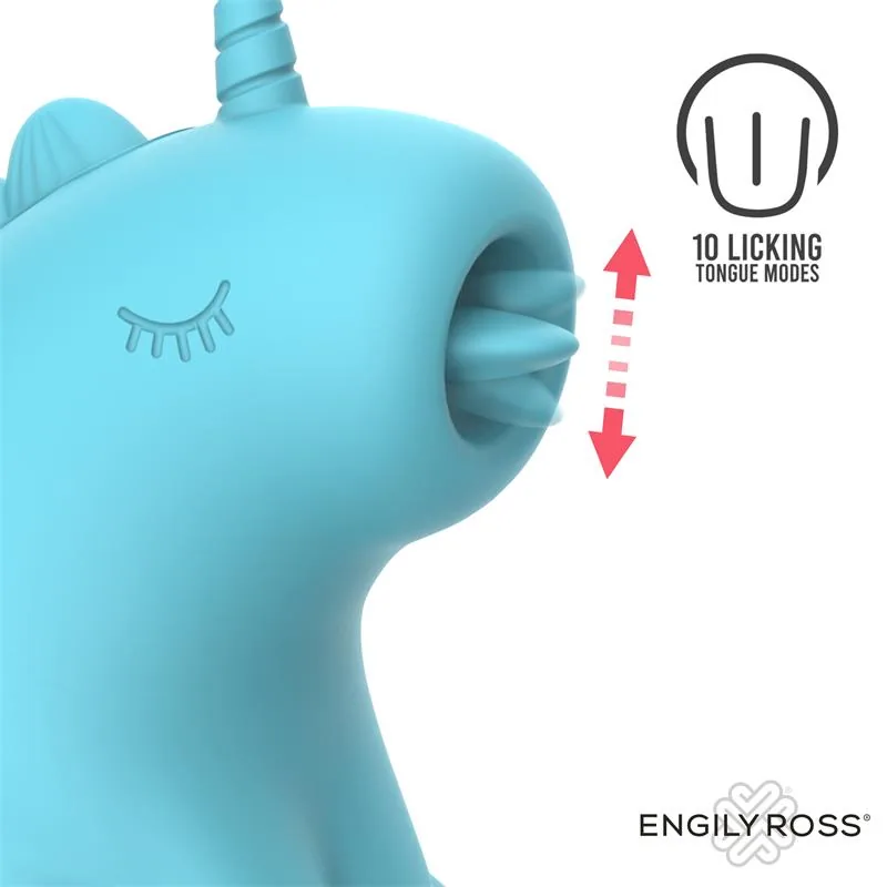 Estimulador de Clítoris Snowflake com Língua Engily Ross Azul — vista 2 de 3