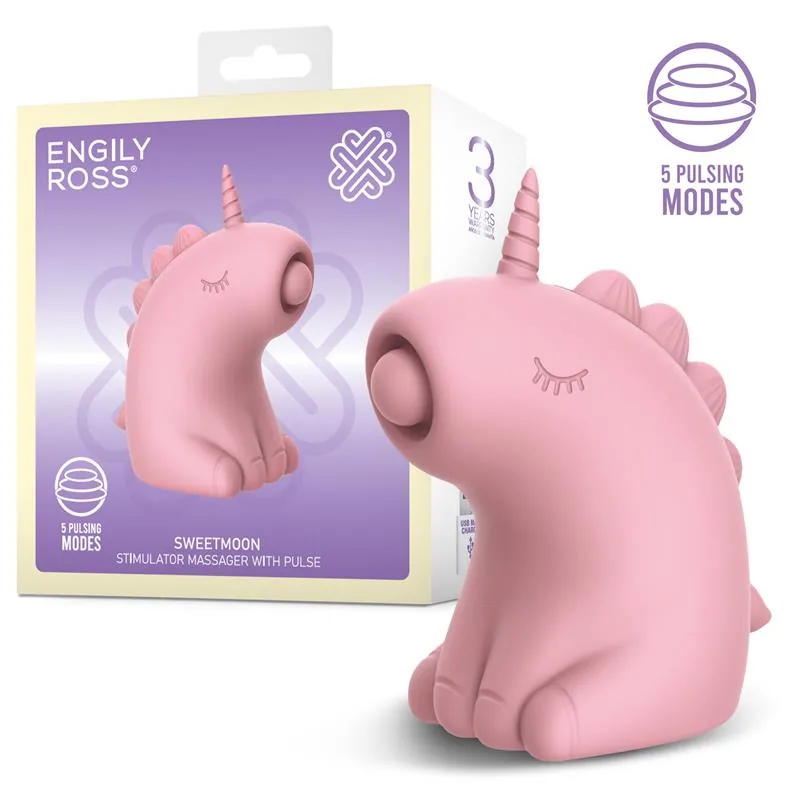 Estimulador de Clítoris Sweetmoon com Língua Engily Ross Rosa