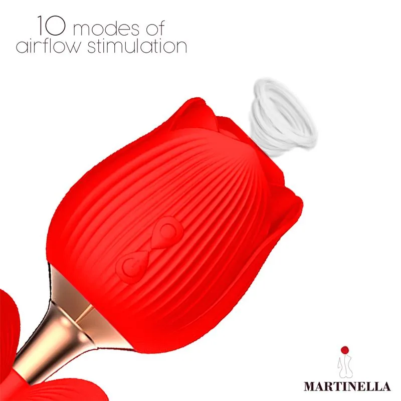 Sugador de Clítoris Rosa com Borboleta Vibratória Martinella — vista 3 de 3
