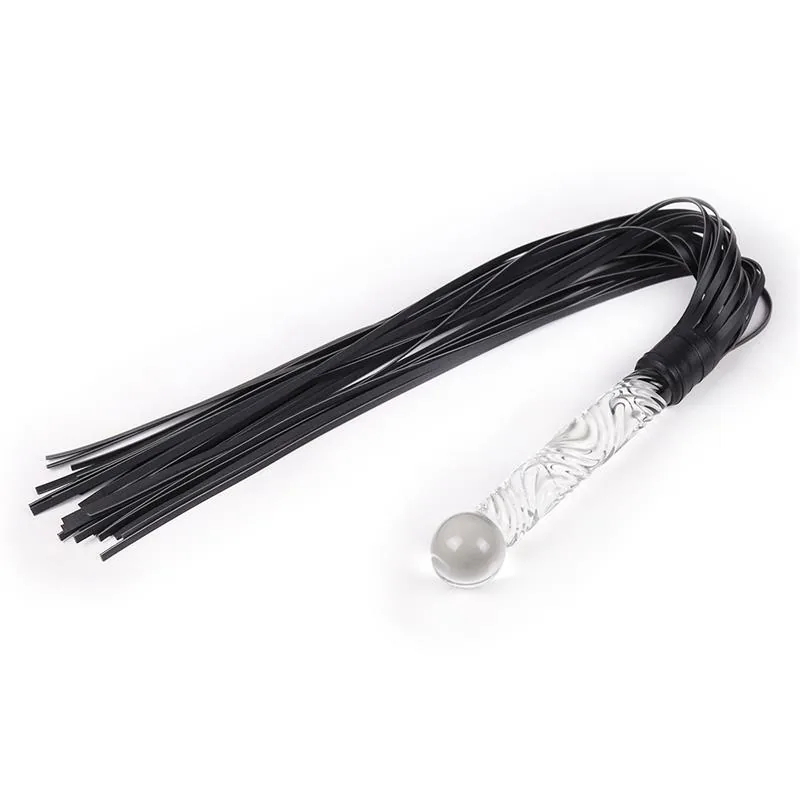 Flogger com Cabo de Vidro LateToBed 70 cm