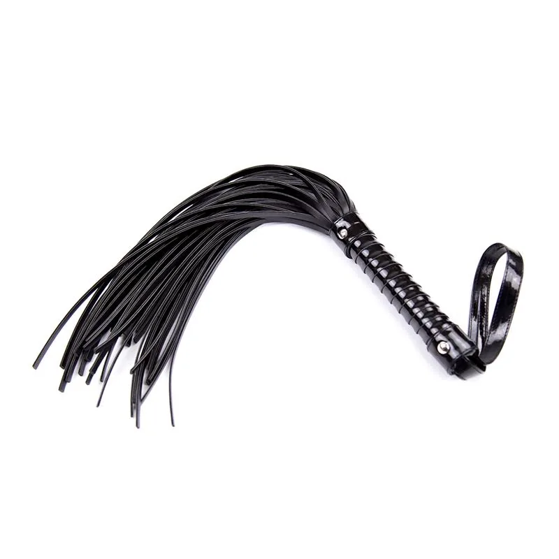 Flogger com Cabo Brilhante LateToBed 44 cm Preto — vista 3 de 3