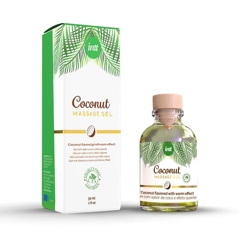 Gel de Massagem Coco Beijável 100% Vegano 30 ml INTT
