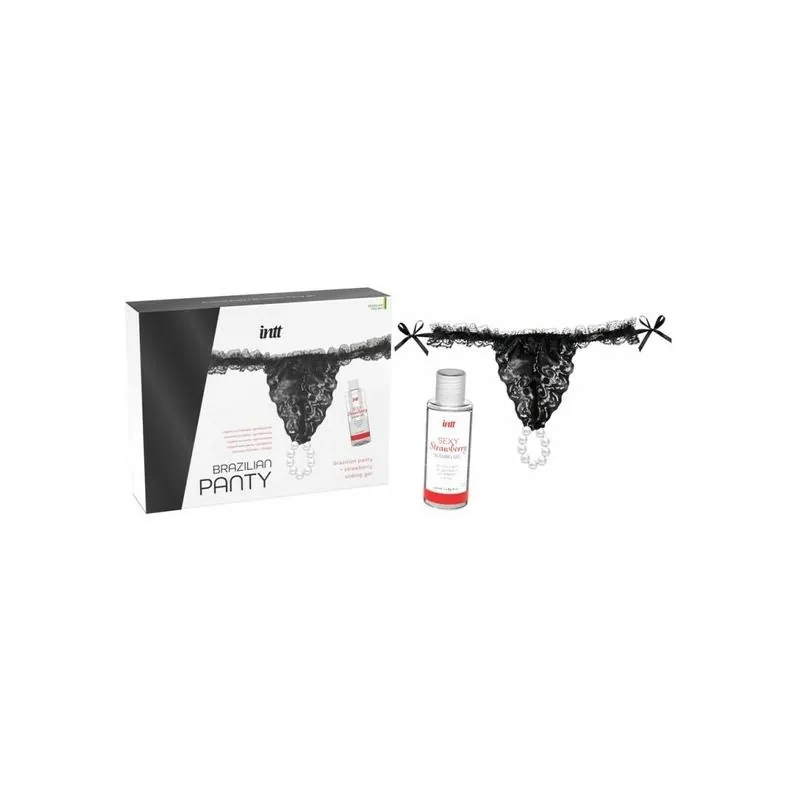Gel Deslizante de Água Morango 50 ml com Cueca Brasileira INTT