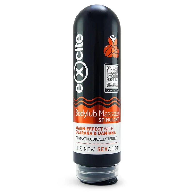 Gel Estimulante BodyLub Damiana e Guaraná Excite 200 ml