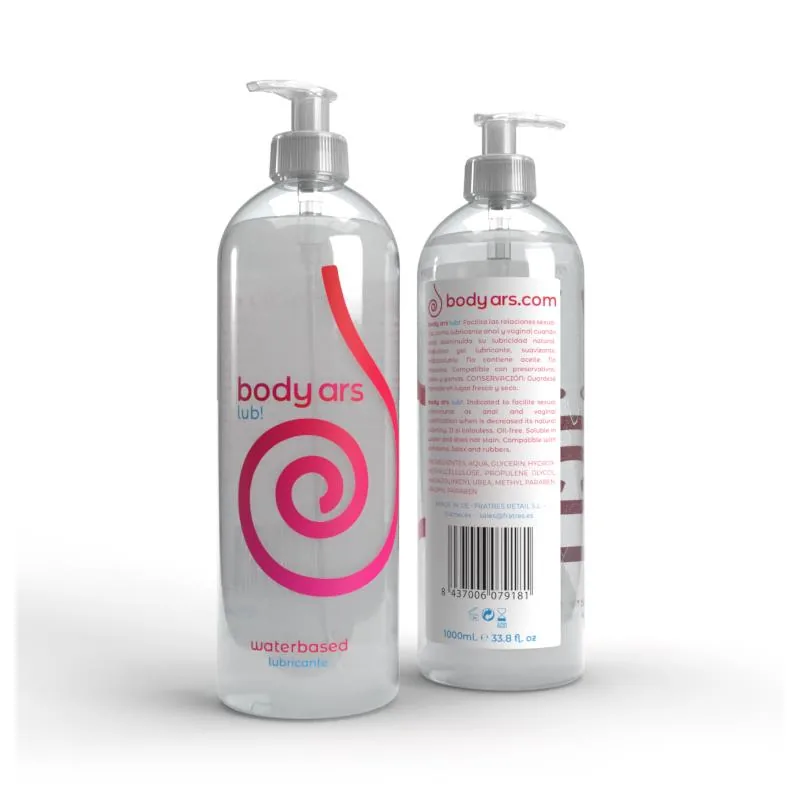 Gel Lubrificante de Água Natural com Doseador 1000 ml Body Ars — vista 2 de 2