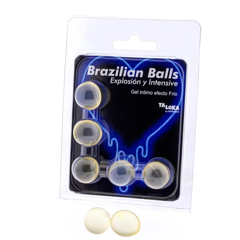 Kit de Massagem 5 Brazilian Balls Efeito Vibração e Frio