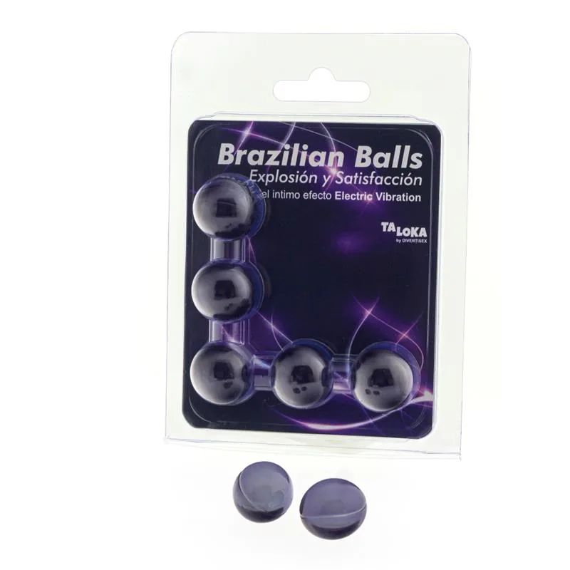 Kit de Massagem 5 Brazilian Balls Efeito Vibração Elétrica