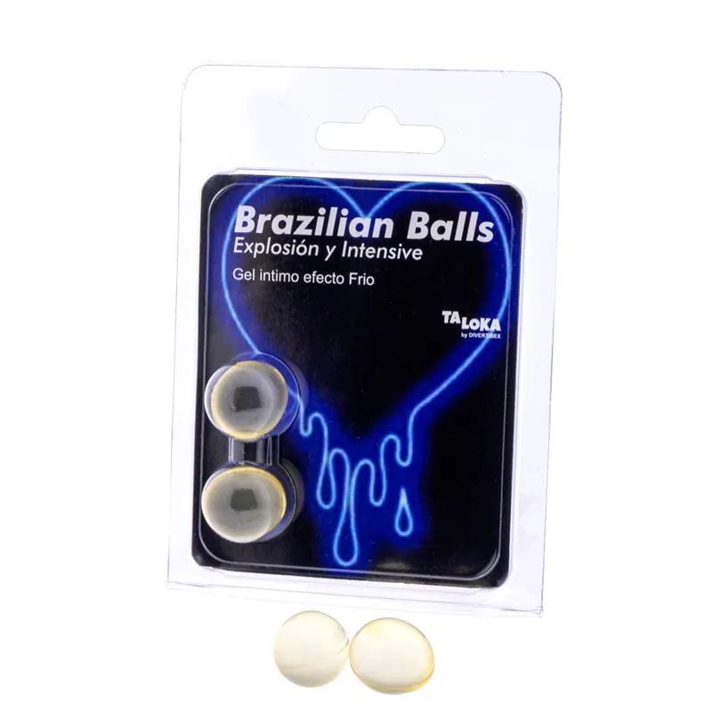 Kit de Massagem Brazilian Balls Efeito Vibração e Frio 2 Bolas