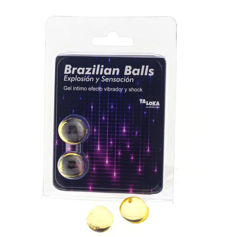 Kit de Massagem Brazilian Balls Efeito Vibração e Choque 2 Bolas