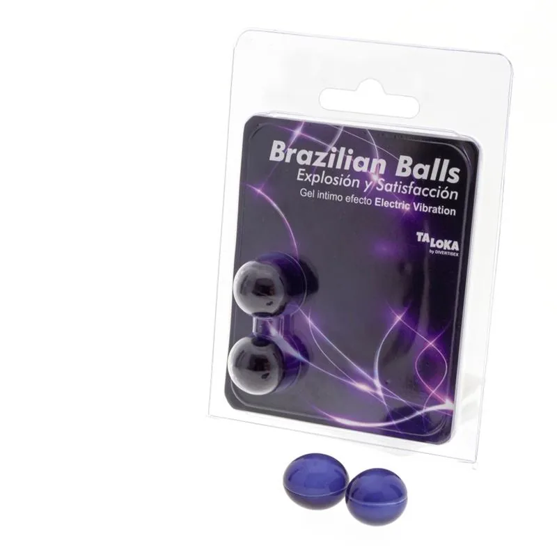 Kit de Massagem Brazilian Balls Efeito Vibração Elétrica 2 Bolas