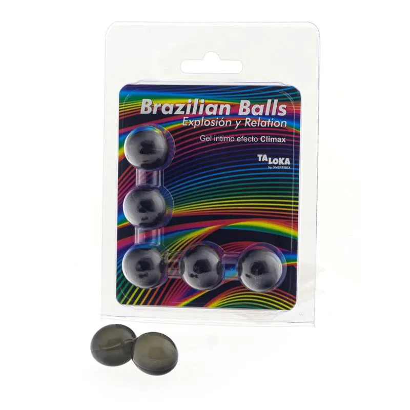 Kit de Massagem Brazilian Balls Efeito Clímax 5 Bolas